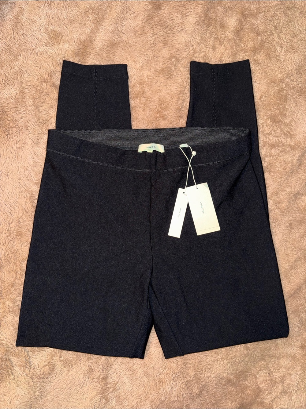 Vince Black Ponte High-Rise Leggings